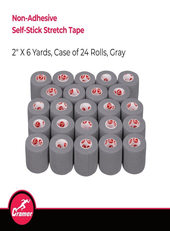 Cramer Eco-Flex Self-Stick Stretch Tape, Cohesive Tape, Flexible Elastic Sports Tape, Athletic Training Supplies, Easy Tear Self-Adherent Bandage Wrap, Bulk Cases, 6 Yard Rolls, Compression Tape - Image 2